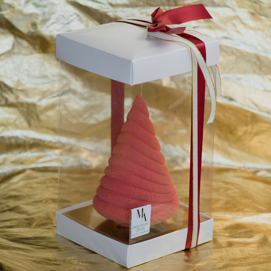 Albero di natale di cioccolato fondente e arancia candita